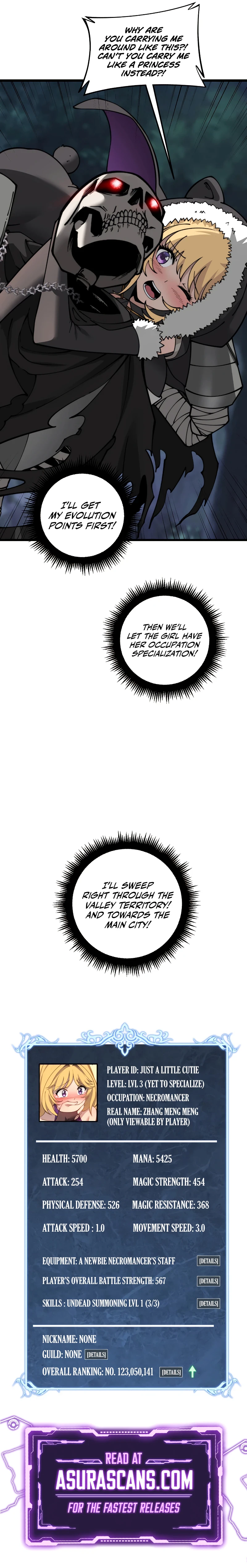 Otherworldly Skeleton Evolution Chapter 7 page 13